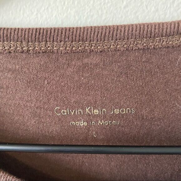 Calvin Klein Jeans Floral Tee Y2K NWT Size Large - Picture 5 of 8